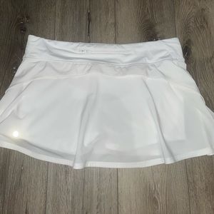Lululemon white skort. Barely worn. Size 12